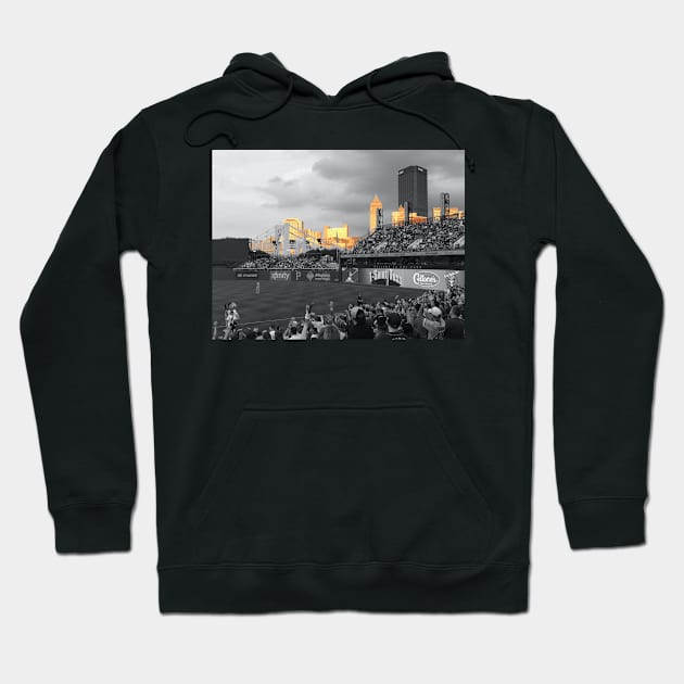 Black and Gold City Hoodie by Imagery